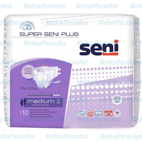 Подгузники для взрослых ночные Super Seni Plus M