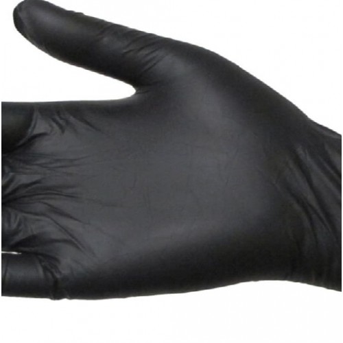 Виниловые чёрные перчатки