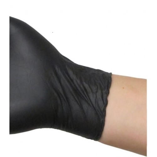 Виниловые чёрные перчатки