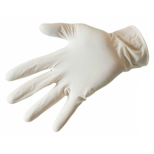 Нитриловые перчатки белого цвета