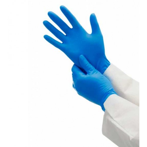 Нитриловые стерильные неопудренные перчатки в индивидуальной упаковке 