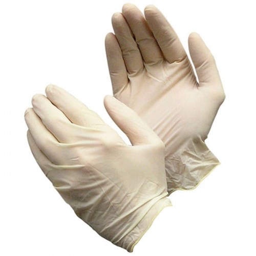 Хирургические стерильные опудренные перчатки без валика