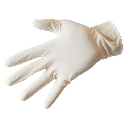 Латексные белые перчатки 