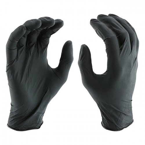 Нитриловые перчатки Disposable Gloves текстурированные