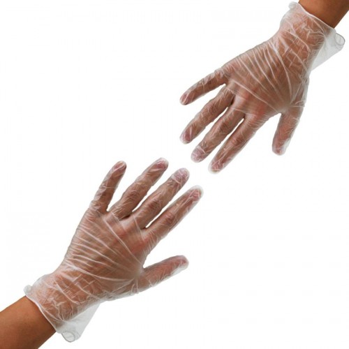 Виниловые смотровые нестерильные перчатки