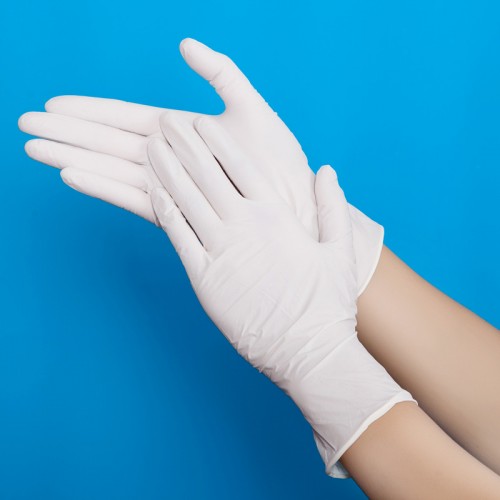 Хирургические упрочненные латексные опудренные перчатки