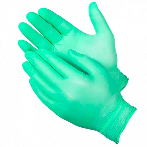 Перчатки хирургические неопреновые стерильные зеленые