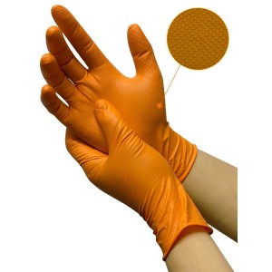 Резиновые неопудренные перчатки с ромбовидной текстурой IRONGRIP