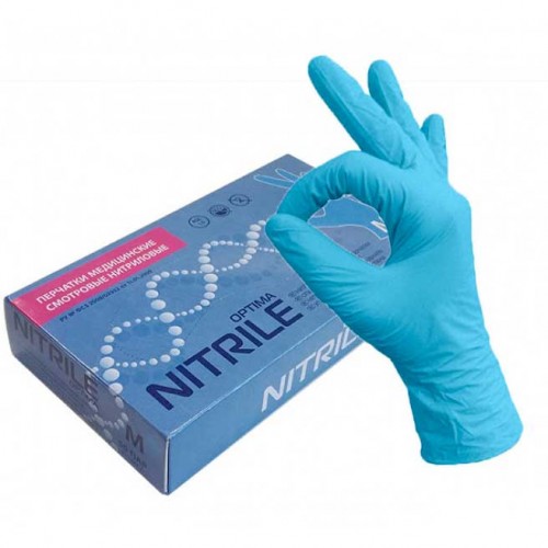 Перчатки одноразовые нитриловые NITRILE OPTIMA