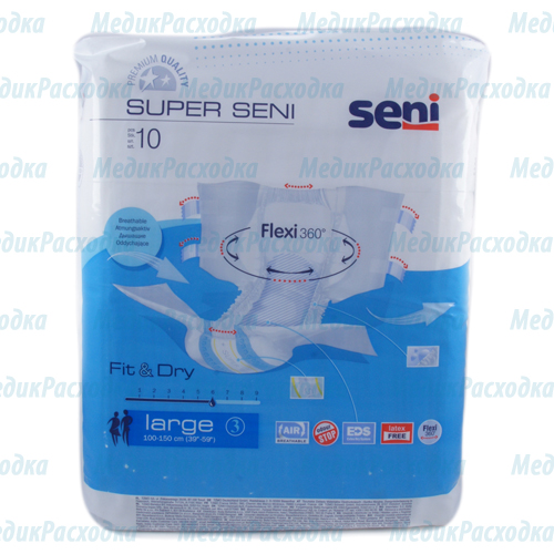 Подгузники для взрослых SUPER SENI AIR L