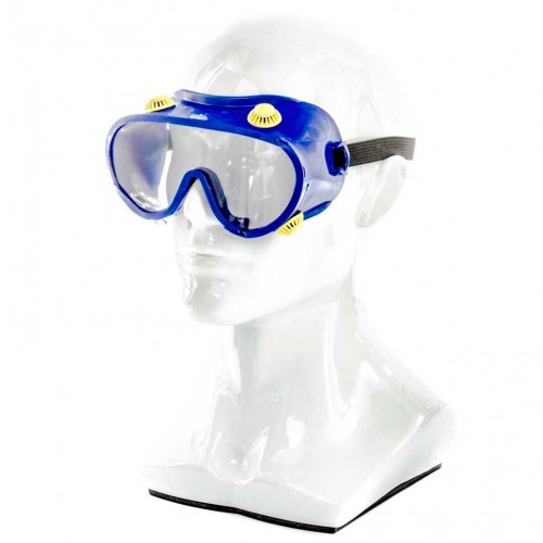 Защитные очки с непрямой вентиляцией с панорамным небьющимся стеклом. 
