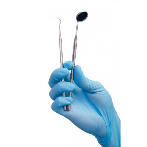 Стоматологические стерильные перчатки с полимерным покрытием