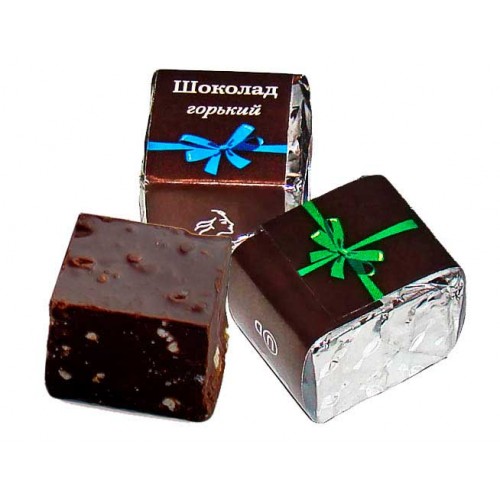 Шоколад молочный в кубиках с логотипом