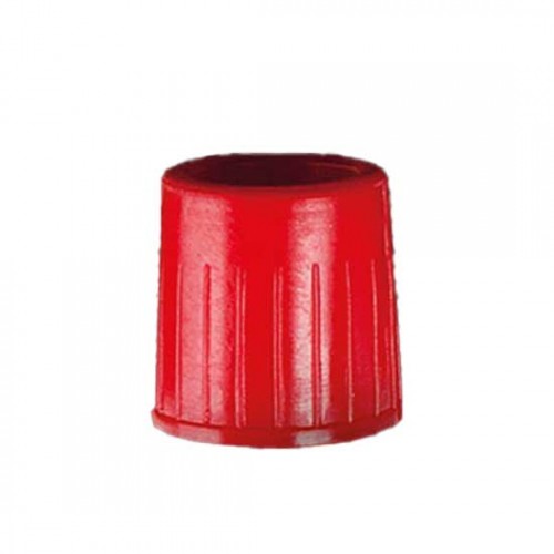 Аптака колпачок для вскрытых вакуумных пробирок диаметром 12-13 мм красный из полиэтилена