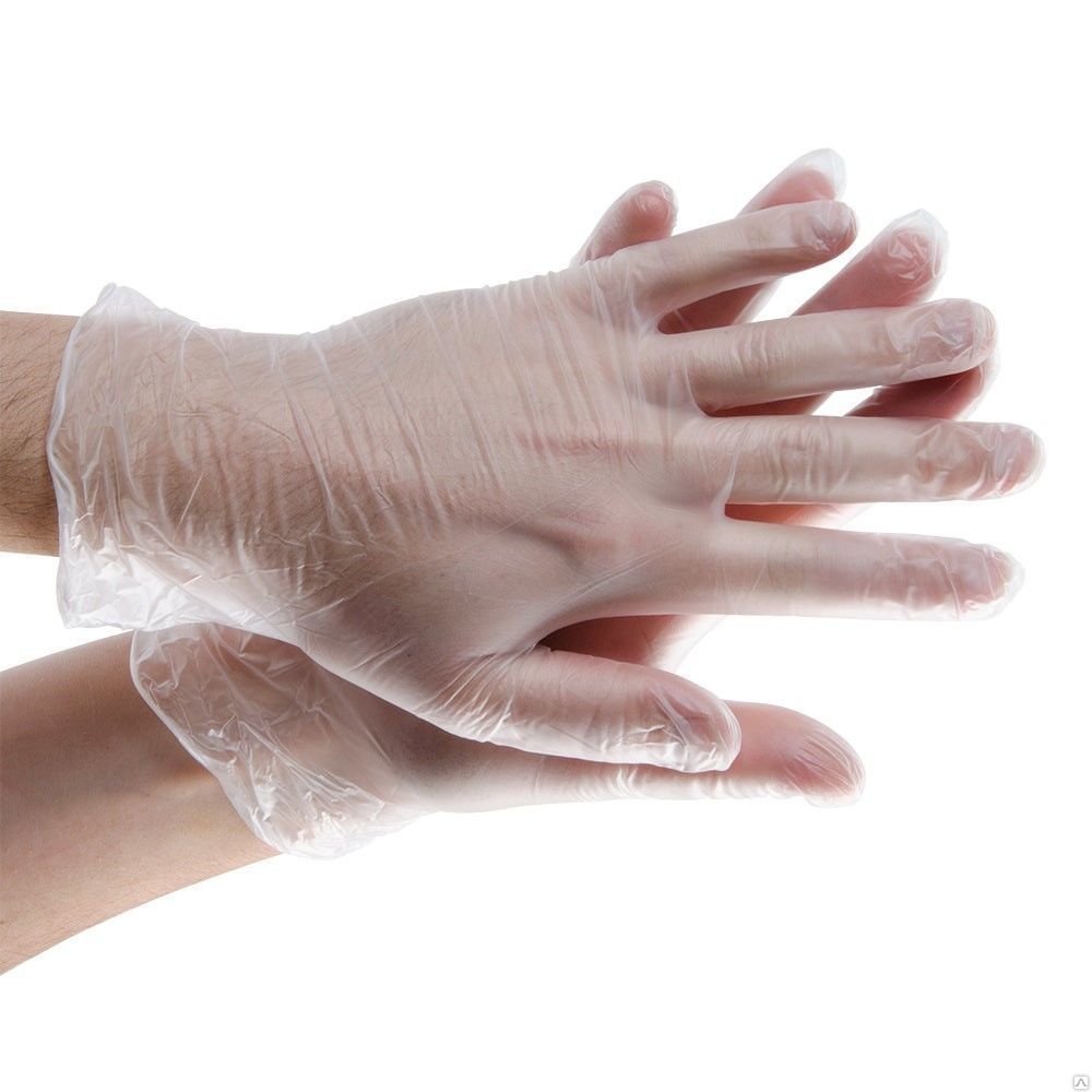 Виниловые медицинские перчатки
