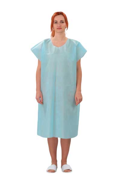 Сорочка для родов голубая стерильная