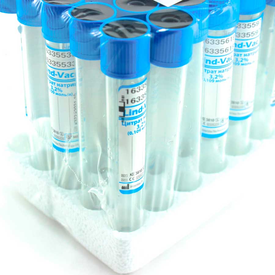 Лабораторные пробирки для забора крови вакутейнеры