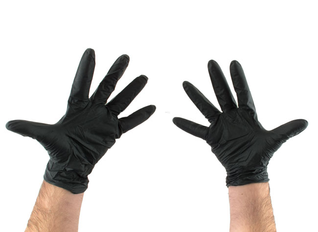 Нитриловые черные перчатки Roxelpro