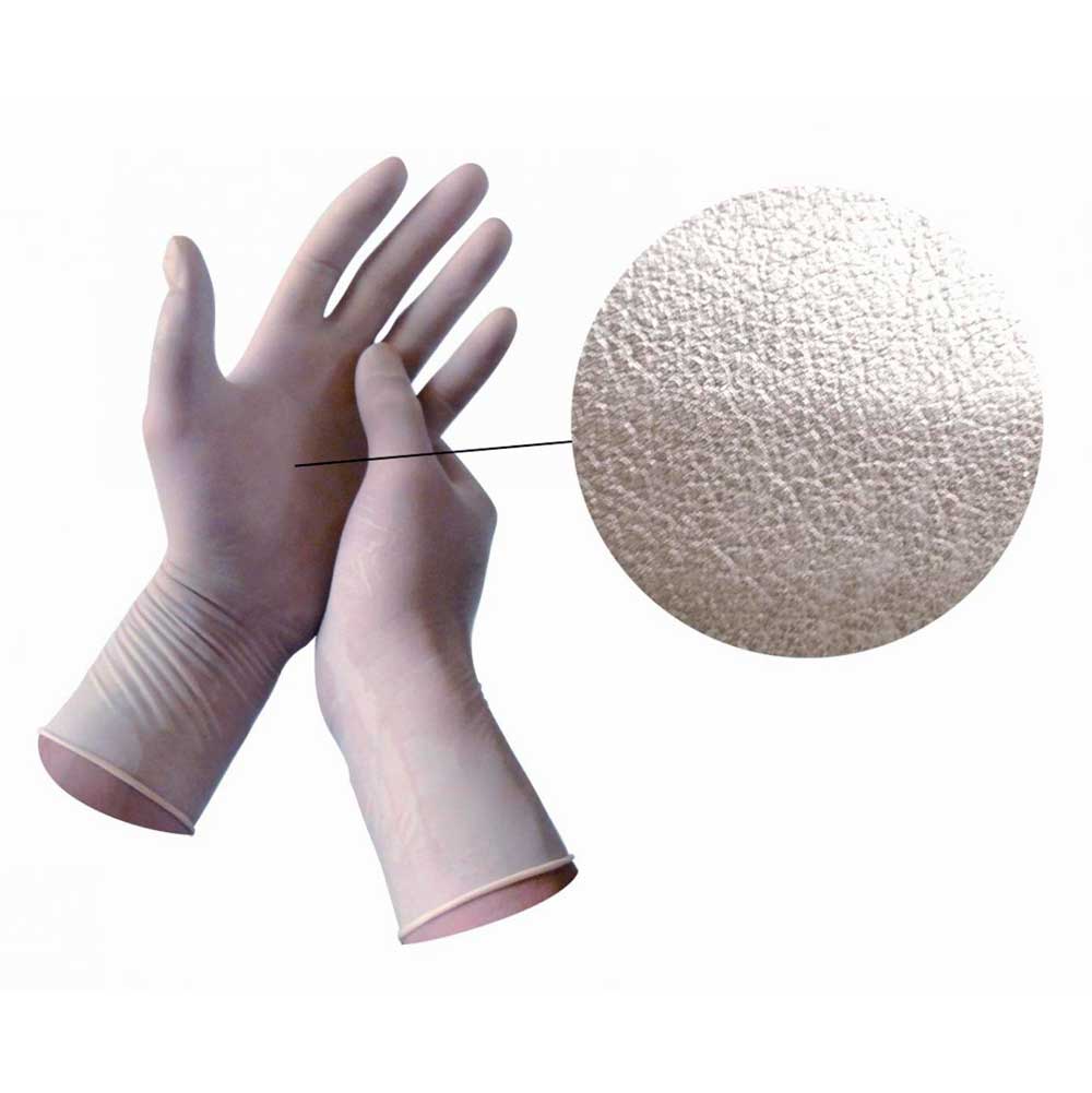 Хирургические текстурированные перчатки белые