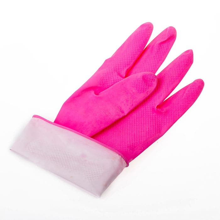 Латексные розовые перчатки Xinda для санитарных работ