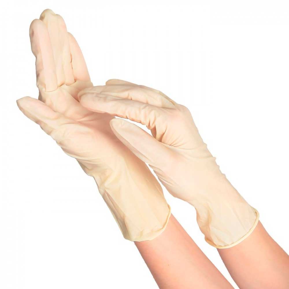 Стерильные смотровые перчатки из латекса