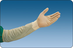 Гинекологические опудреные перчатки Макси с удлинённой каргой