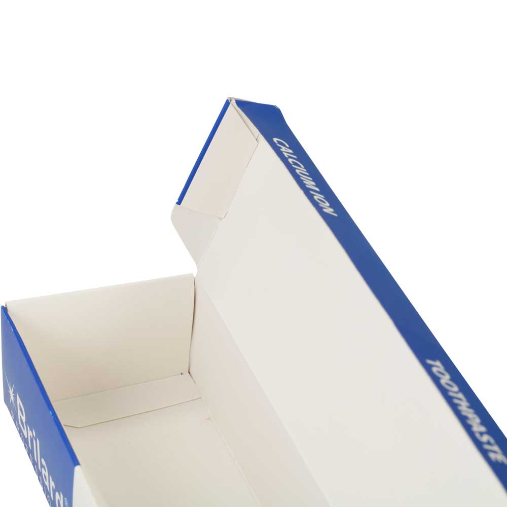 Горизонтальная коробка для зубной пасты
